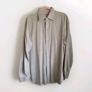 ERMENEGILDO Zegna Vintage P Comfort Fit Striped Dress Shirt 42 /16.5